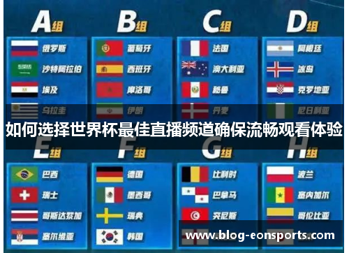 如何选择世界杯最佳直播频道确保流畅观看体验